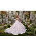 Beaded Ivory Lace Tulle Flower Girl Dress With Pink Lining Beaded Ivory Lace Tulle Flower Girl Dress With Pink Lining